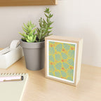 Winter & Woodsy Pine Trees in Yellow & Blue Mini Art Print Gallery Image 2