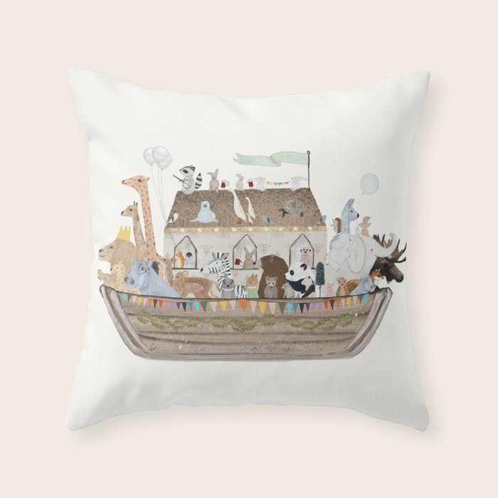 little ark Throw Pillow Gallery Image 6