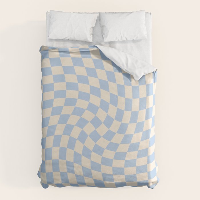 Check - Baby Blue Twist â Checkerboard Print Duvet Cover Gallery Image 6