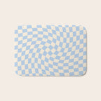 Check - Baby Blue Twist â Checkerboard Print Bath Mat Gallery Image 1