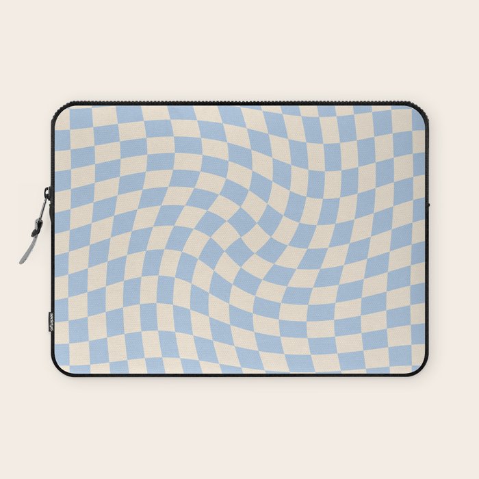 Check - Baby Blue Twist â Checkerboard Print Laptop Sleeve Gallery Image 1