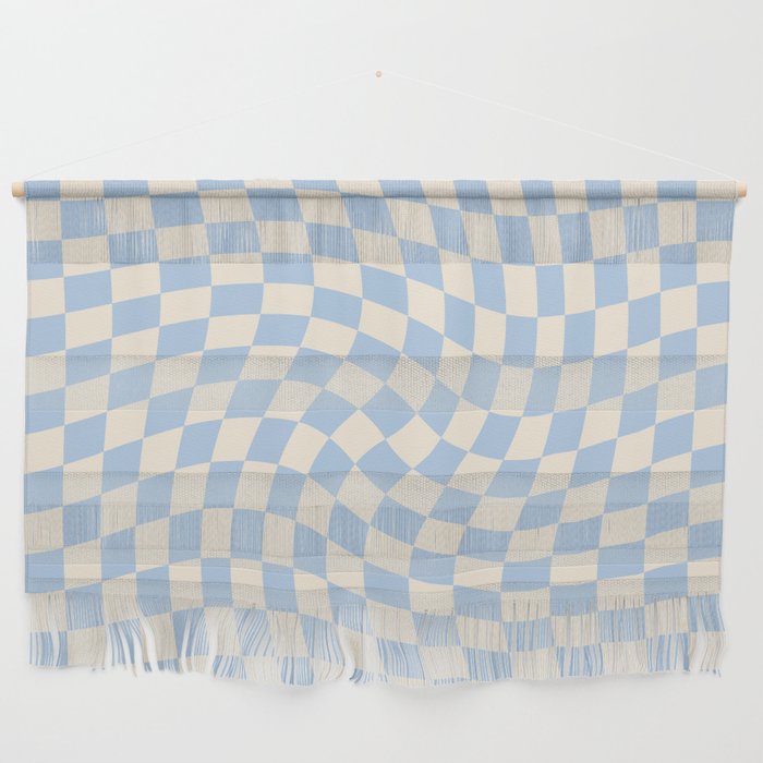 Check - Baby Blue Twist â Checkerboard Print Wall Hanging Gallery Image 1