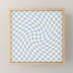 Check - Baby Blue Twist â Checkerboard Print Mini Art Print Gallery Image 1