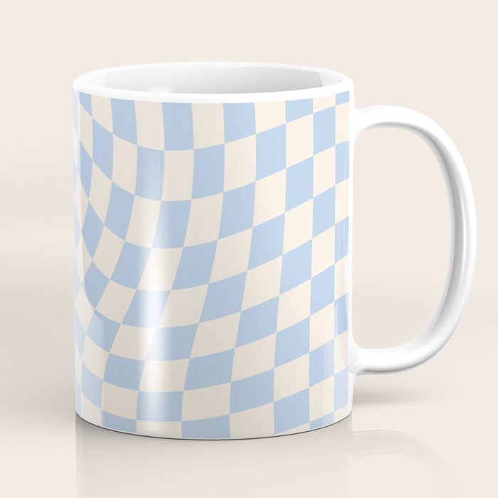 Check - Baby Blue Twist â Checkerboard Print Coffee Mug Gallery Image 1