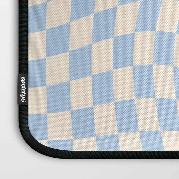 Check - Baby Blue Twist â Checkerboard Print Laptop Sleeve Gallery Image 3