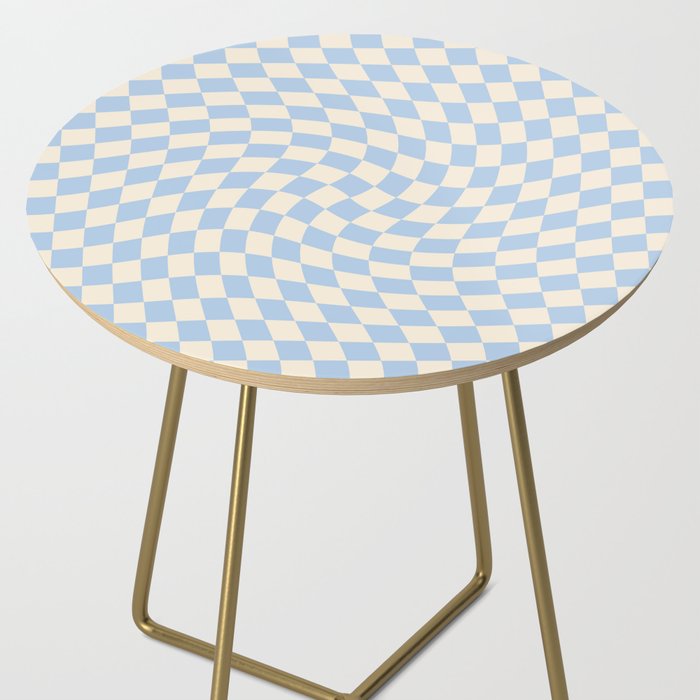 Check - Baby Blue Twist â Checkerboard Print Side Table Gallery Image 2