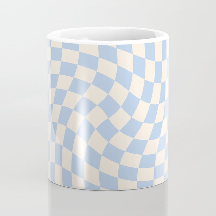 Check - Baby Blue Twist â Checkerboard Print Coffee Mug Gallery Image 4
