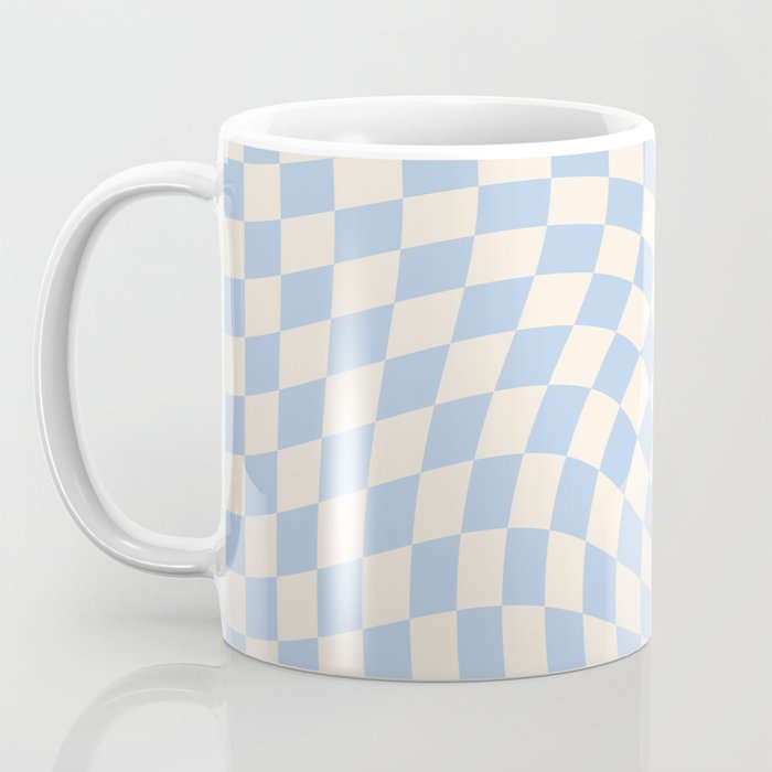 Check - Baby Blue Twist â Checkerboard Print Coffee Mug Gallery Image 3