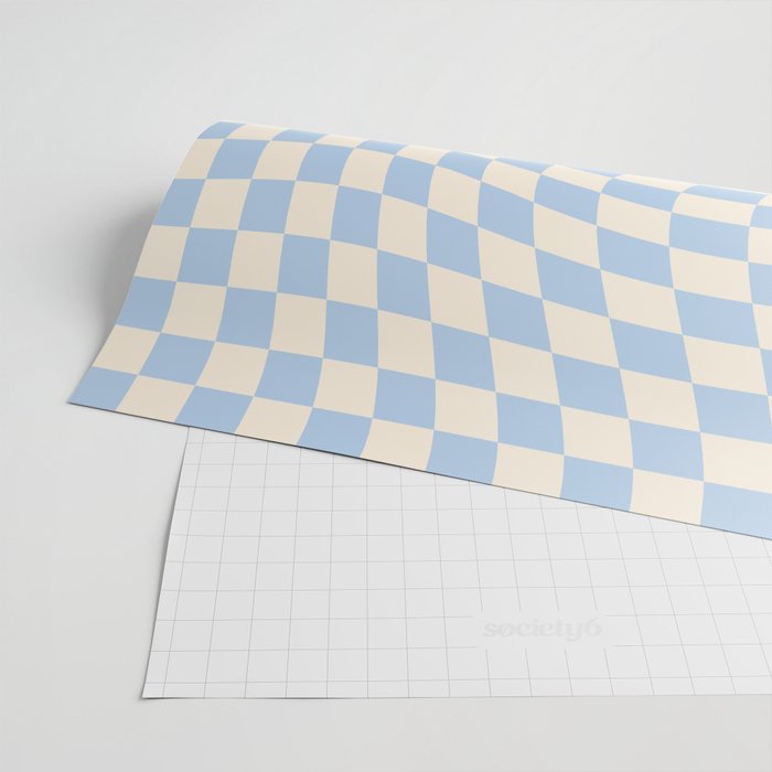 Check - Baby Blue Twist â Checkerboard Print Wrapping Paper Gallery Image 2