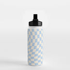 Check - Baby Blue Twist â Checkerboard Print Water Bottle Gallery Image 2