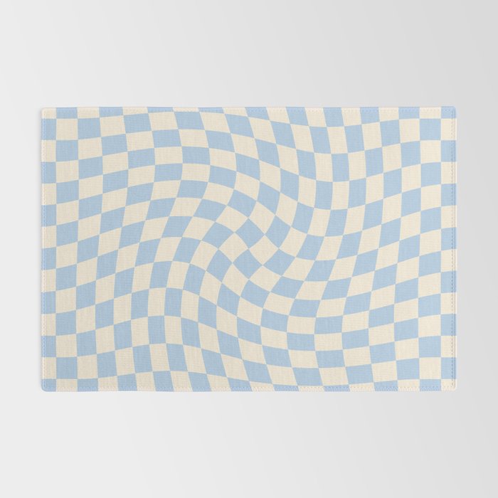 Check - Baby Blue Twist â Checkerboard Print Rug Gallery Image 2