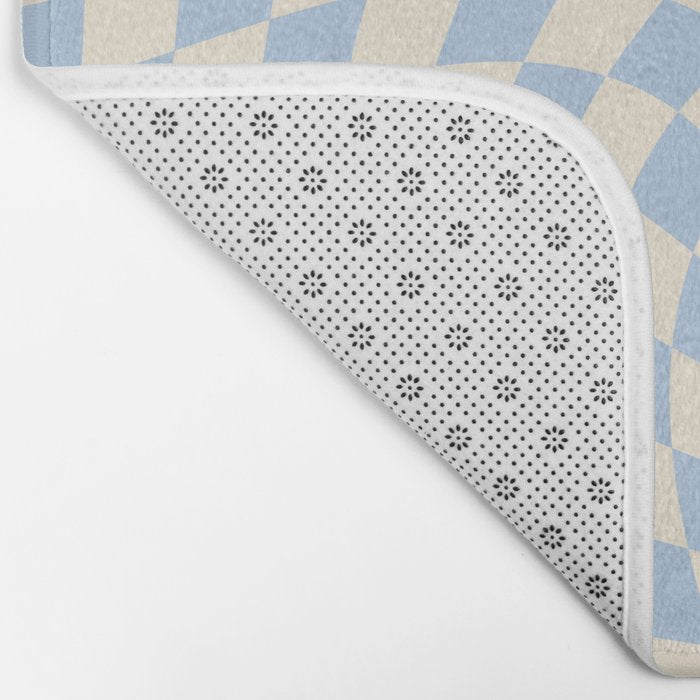 Check - Baby Blue Twist â Checkerboard Print Bath Mat Gallery Image 2