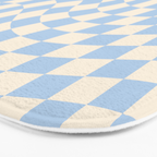 Check - Baby Blue Twist â Checkerboard Print Bath Mat Gallery Image 3