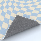 Check - Baby Blue Twist â Checkerboard Print Rug Gallery Image 4