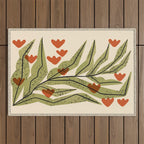 Reaching Tulips Outdoor Rug Gallery Image 1
