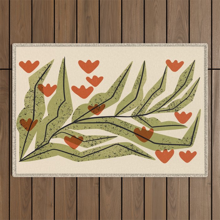Reaching Tulips Outdoor Rug Gallery Image 1