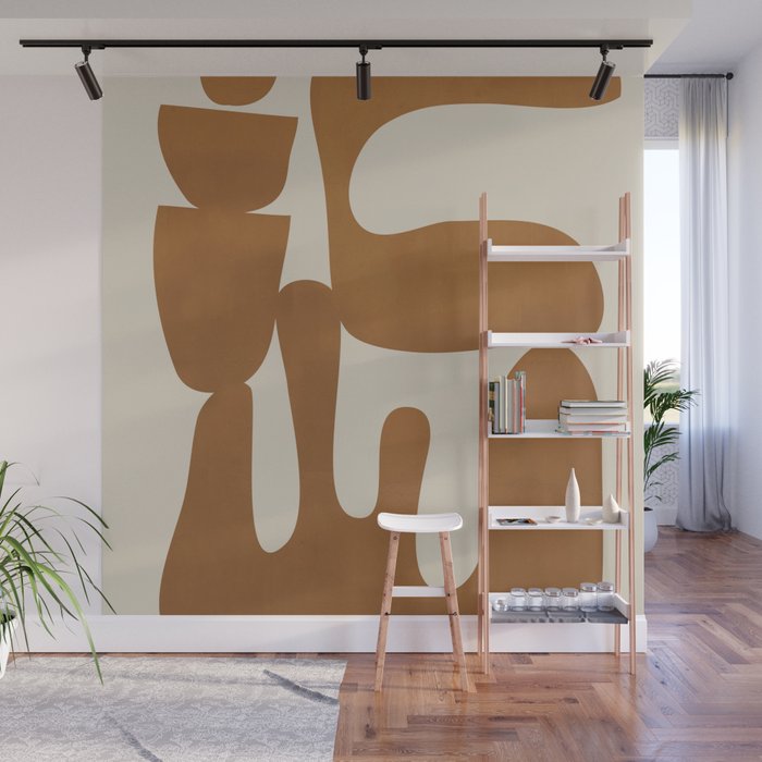Modern Abstract Minimal Shapes 34 Wall Mural Gallery Image 1