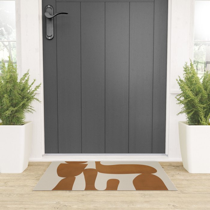 Modern Abstract Minimal Shapes 34 Welcome Mat Gallery Image 3