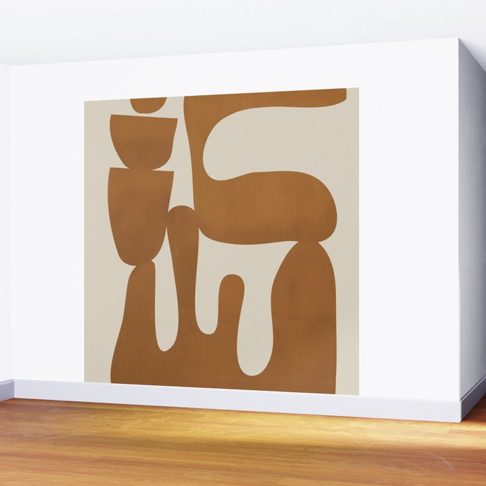 Modern Abstract Minimal Shapes 34 Wall Mural Gallery Image 2
