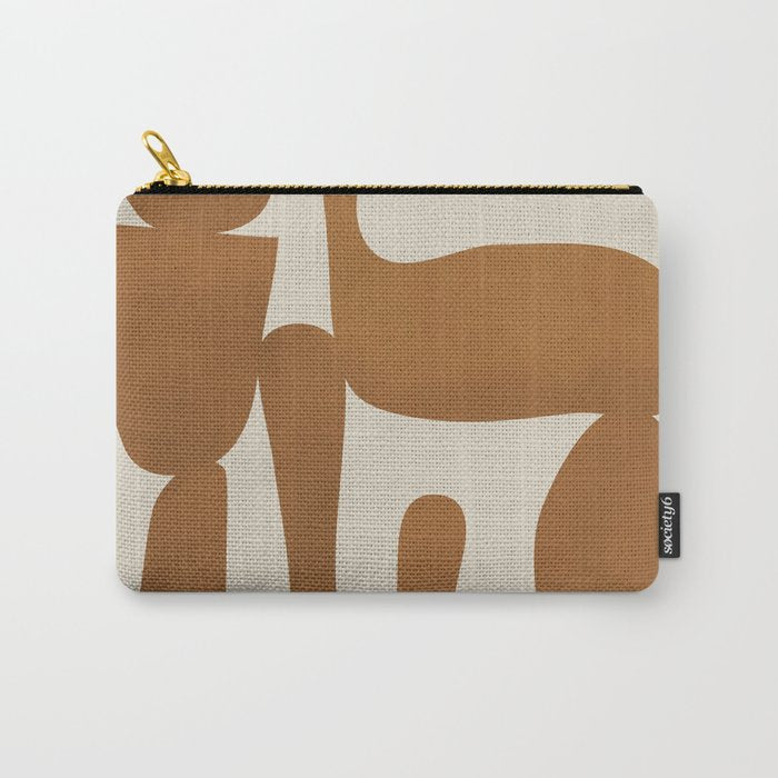 Modern Abstract Minimal Shapes 34 Carry All Pouch Gallery Image 1