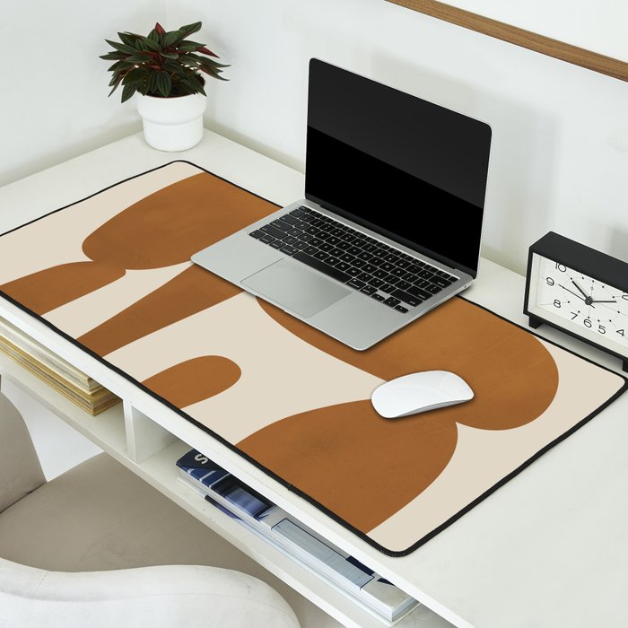 Modern Abstract Minimal Shapes 34 Desk Mat Gallery Image 2
