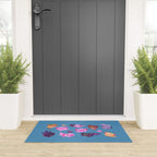 Happy axolotl - blue Welcome Mat Gallery Image 3