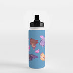 Happy axolotl - blue Water Bottle Gallery Image 2