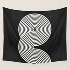 Candy Joyride: Black & White Edition Wall Tapestry Gallery Image 4