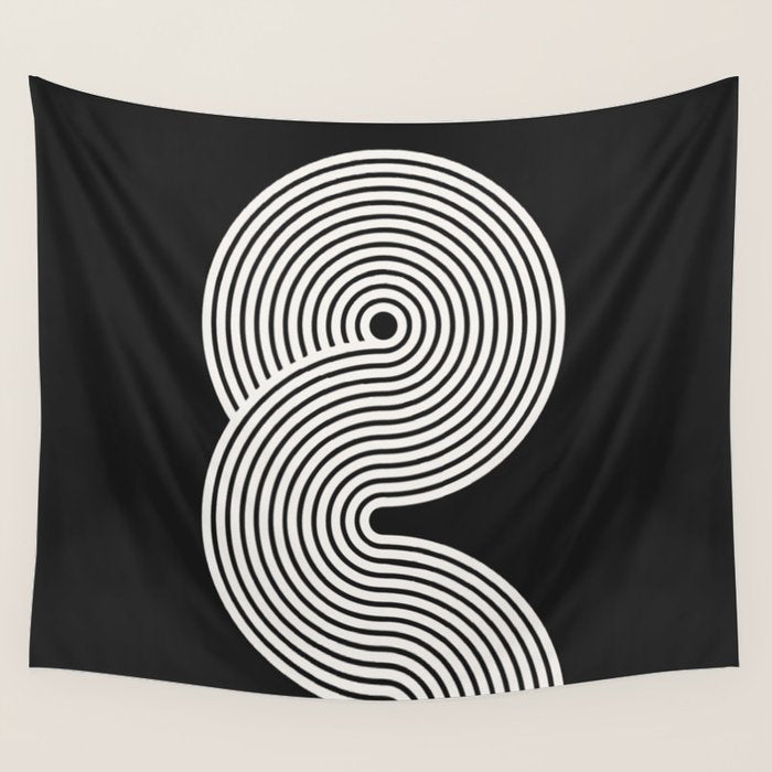 Candy Joyride: Black & White Edition Wall Tapestry Gallery Image 4
