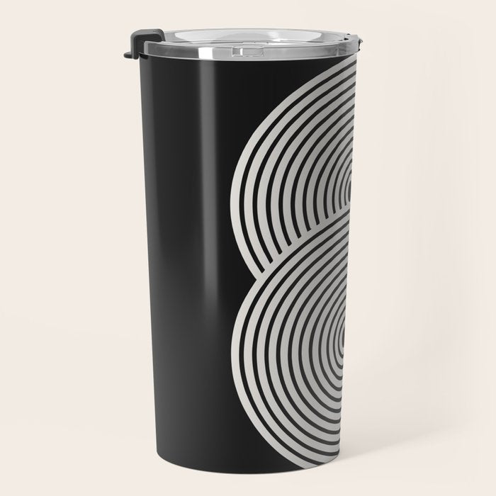 Candy Joyride: Black & White Edition Travel Mug Gallery Image 3