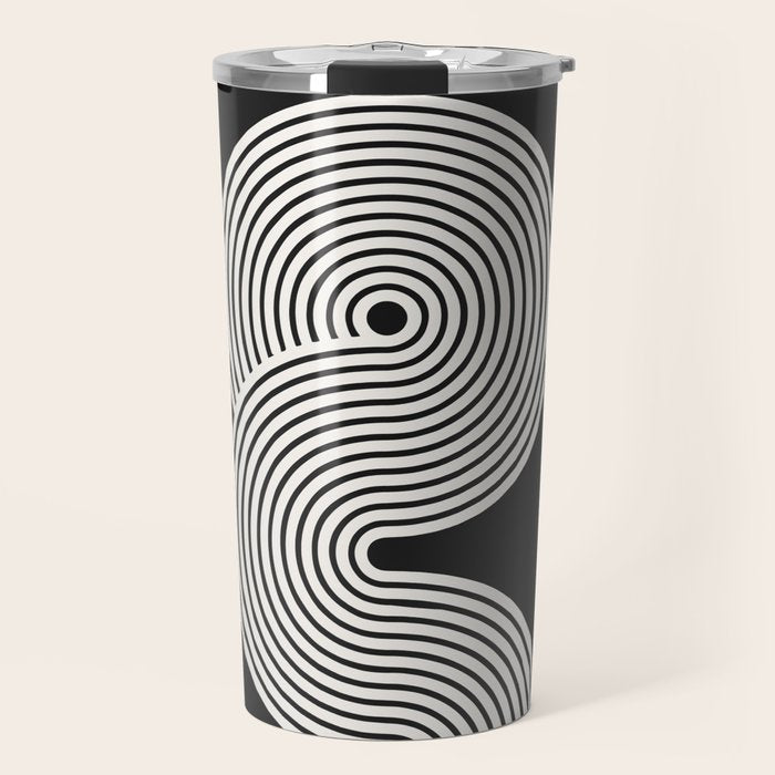 Candy Joyride: Black & White Edition Travel Mug Gallery Image 1