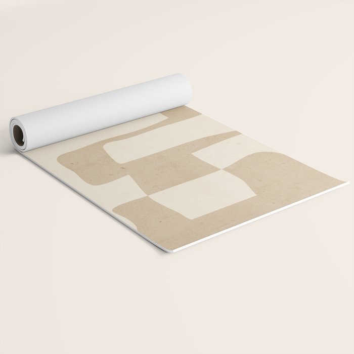 Abstract Art 55/beige Yoga Mat Gallery Image 2