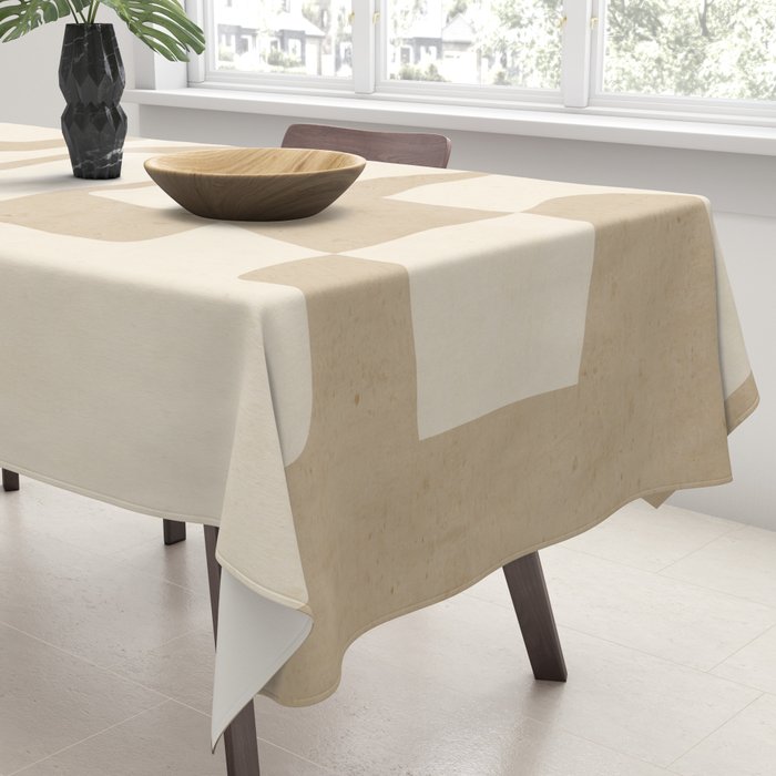 Abstract Art 55/beige Tablecloth Gallery Image 3