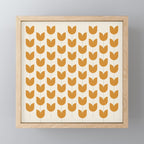 Spring Tulips V Orange Mid Century Flowers Mini Art Print Gallery Image 1