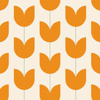 Spring Tulips V Orange Mid Century Flowers Coffee Mug Gallery Image 2
