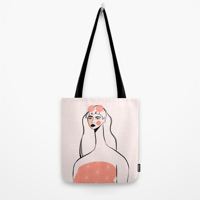 Pink Sunglasses Tote Bag Gallery Image 2
