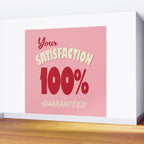 Satisfaction Guaranteed - Pink and Red Wall Mural Gallery Image 2