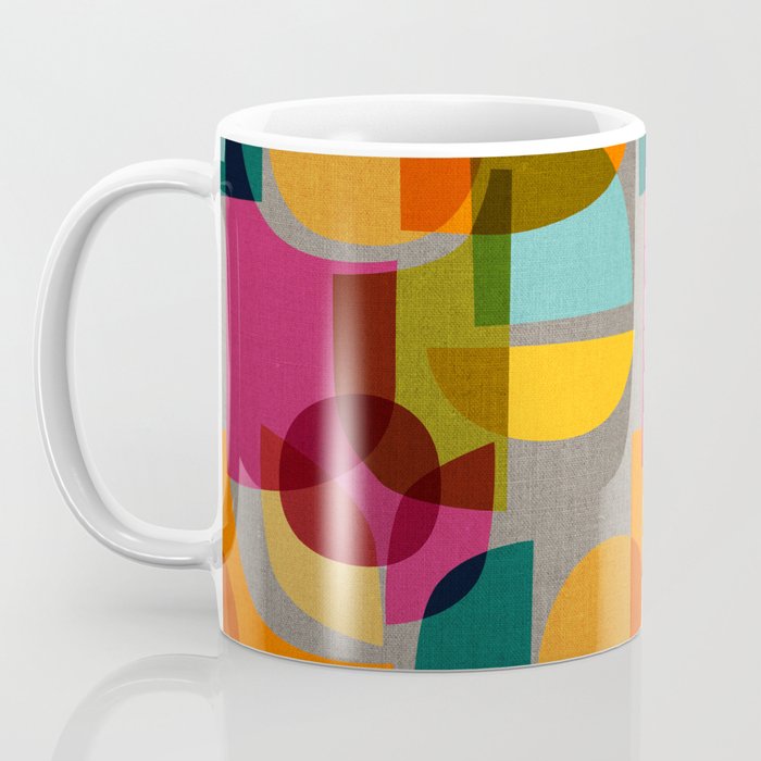 Mid Century Kaleidoscope Coffee Mug Gallery Image 3
