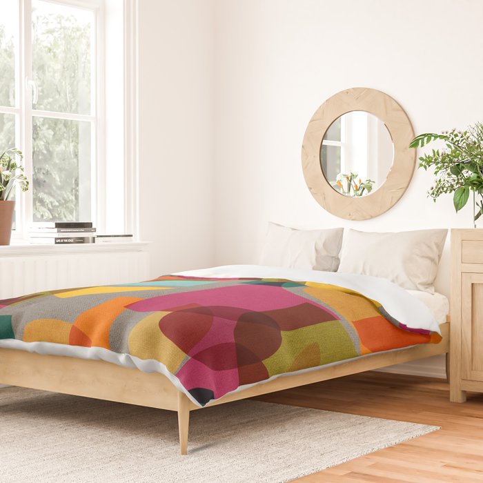 Mid Century Kaleidoscope Duvet Cover Gallery Image 2