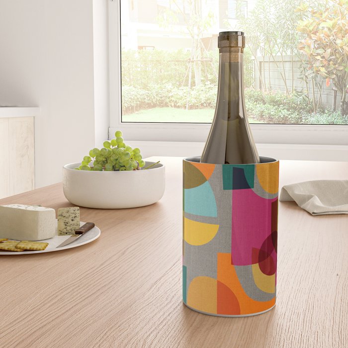 Mid Century Kaleidoscope Wine Chiller Gallery Image 4