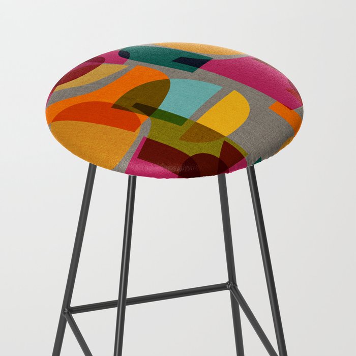 Mid Century Kaleidoscope Stool Gallery Image 2