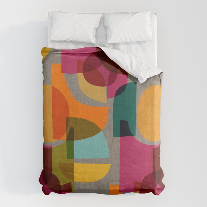Mid Century Kaleidoscope Duvet Cover Gallery Image 6