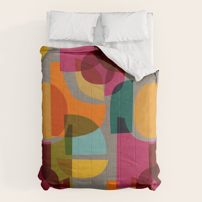 Mid Century Kaleidoscope Comforter Gallery Image 6
