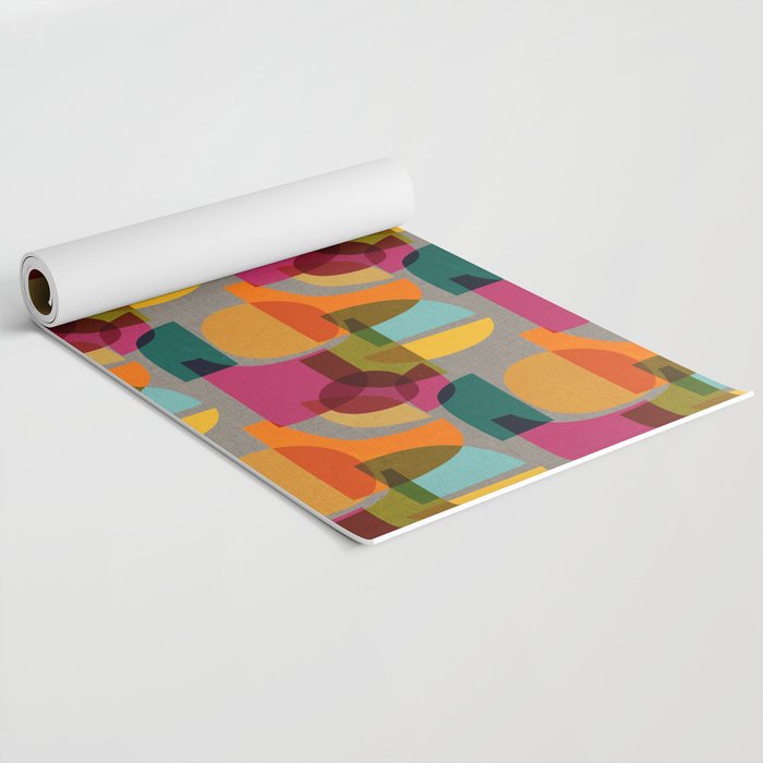 Mid Century Kaleidoscope Yoga Mat Gallery Image 2