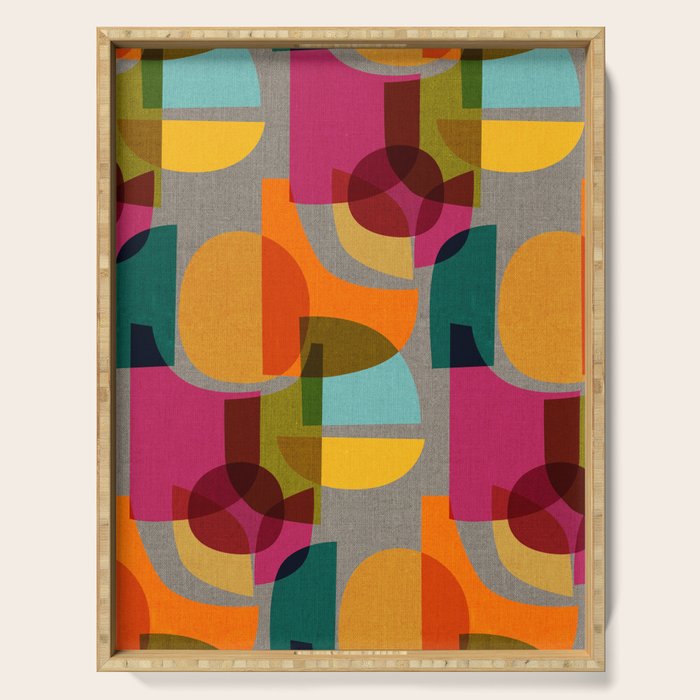 Mid Century Kaleidoscope Serving Tray Gallery Image 1