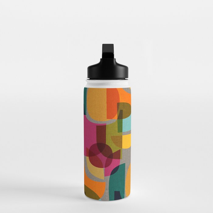 Mid Century Kaleidoscope Water Bottle Gallery Image 3