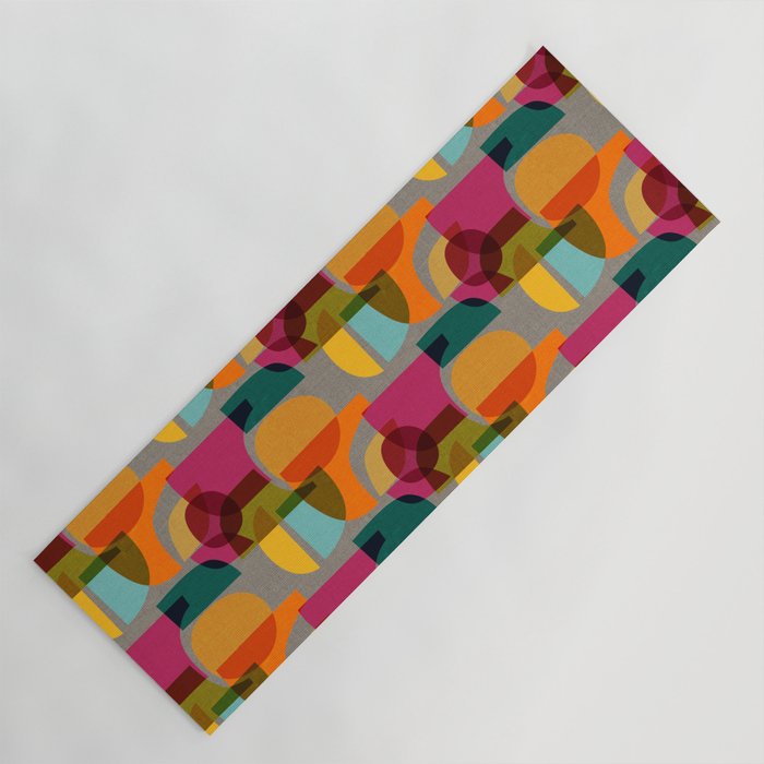 Mid Century Kaleidoscope Yoga Mat Gallery Image 1