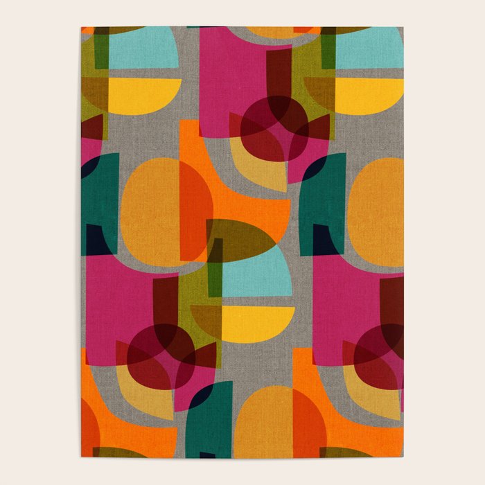 Mid Century Kaleidoscope Poster Gallery Image 4