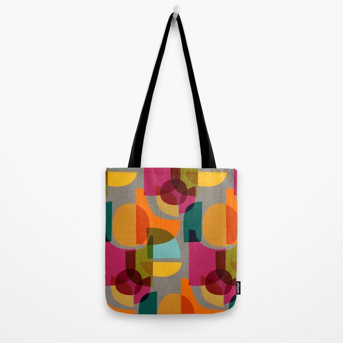 Mid Century Kaleidoscope Tote Bag Gallery Image 2