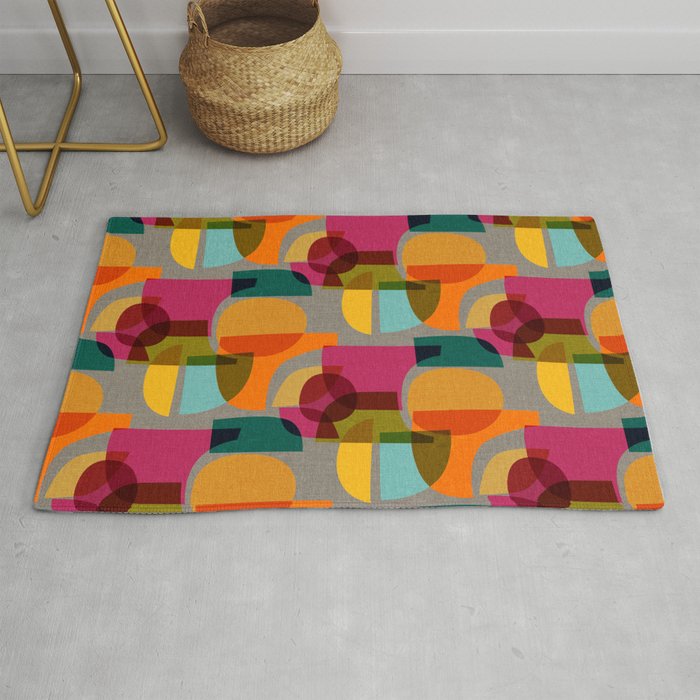 Mid Century Kaleidoscope Rug Gallery Image 1